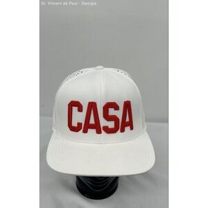 G/FORE White "CASA" Snap Back Mesh Back Golf Hat OSFM NEW Flexfit 110 NWT